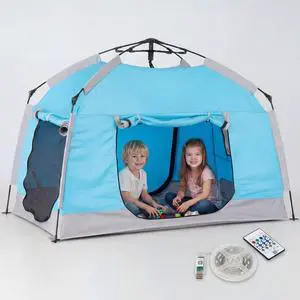 Easy Set Up Kids Playhouse with Nice LED Light Strip and 3 Large Opens,Portable Children Play Tent & Privacy Room for Indoor & Outdoor Games with Carry Bag-Free Space for Toddlers-Birthday Gifts Easy Set Up Kids Playhouse with Nice LED Light Strip and 3 Large Opens,Portable Children Play Tent & Privacy Room for Indoor & Outdoor Games with Carry Bag-Free Space for Toddlers-Birthday Gifts