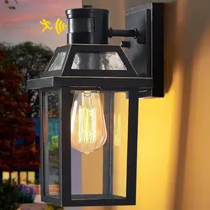 Yisuro Motion Sensor Outdoor Wall Lights, Porch Light Outdoor 3 Lighting Modes, Dusk to Dawn Exterior Light Fixture, Waterproof, Outside Lights for House Front Door Patio Garage 1 Pack (Black) Yisuro Motion Sensor Outdoor Wall Lights, Porch Light Outdoor 3 Lighting Modes, Dusk to Dawn Exterior Light Fixture, Waterproof, Outside Lights for House Front Door Patio Garage 1 Pack (Black)
