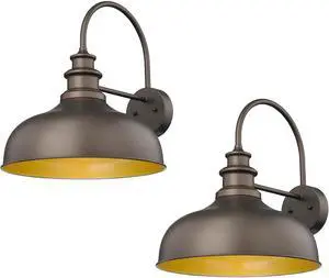 Bestshared 16 Inch Vintage Industrial Barn Light Farmhouse Outdoor Wall Sconce - Farmhouse Exterior Wall Mount Lighting Fixture for Garage, Patio, Porch,Front Door(16"-2pack) Bestshared 16 Inch Vintage Industrial Barn Light Farmhouse Outdoor Wall Sconce - Farmhouse Exterior Wall Mount Lighting Fixture for Garage, Patio, Porch,Front Door(16"-2pack)