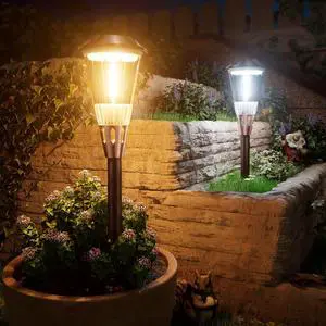 BITPOTT Solar Pathway Lights Outdoor, 8 Pack Bright 2-in-1 Warm&Cold Solar Lights Outdoor, IP65 Waterproof Garden Lights Solar Powered Walkway Lighting Outside for Yard Driveway Path Patio Landscape BITPOTT Solar Pathway Lights Outdoor, 8 Pack Bright 2-in-1 Warm&Cold Solar Lights Outdoor, IP65 Waterproof Garden Lights Solar Powered Walkway Lighting Outside for Yard Driveway Path Patio Landscape