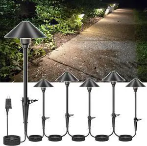 Low Voltage Pathway Lights with Timer, 4H/6H/8H Auto On/Off Low Voltage Landscape Lighting 3000K Waterproof Landscape Path Lights for Flower Bed Backyard Walkway Driveway, Set of 6 Low Voltage Pathway Lights with Timer, 4H/6H/8H Auto On/Off Low Voltage Landscape Lighting 3000K Waterproof Landscape Path Lights for Flower Bed Backyard Walkway Driveway, Set of 6