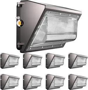 Lightdot 8 Pack 150W LED Wall Pack Lights, Wall Mount Outdoor Exterior Lighting, 100-277V, 22500LM Dusk-to-Dawn, IP65 ETL, 50ft Coverage Area, Parking Lots, Building Exteriors, Yard/Warehouse Lightdot 8 Pack 150W LED Wall Pack Lights, Wall Mount Outdoor Exterior Lighting, 100-277V, 22500LM Dusk-to-Dawn, IP65 ETL, 50ft Coverage Area, Parking Lots, Building Exteriors, Yard/Warehouse