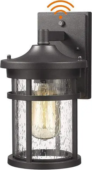 Dusk to Dawn Outdoor Wall Lighting Outdoor Wall Lantern with Sensor Exterior Wall Light Anti-Rust Porch Light Fixtures Wall Mount Waterproof Wall Sconce with Clear Seeded Glass for Garage Patio Dusk to Dawn Outdoor Wall Lighting Outdoor Wall Lantern with Sensor Exterior Wall Light Anti-Rust Porch Light Fixtures Wall Mount Waterproof Wall Sconce with Clear Seeded Glass for Garage Patio