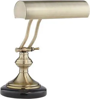 Regency Hill Traditional Piano Banker Desk Lamp 12" High Antique Brass Gold Metal Shade Adjustable Arm Decor for Living Room Bedroom House Bedside Nightstand Home Office Reading Family Regency Hill Traditional Piano Banker Desk Lamp 12" High Antique Brass Gold Metal Shade Adjustable Arm Decor for Living Room Bedroom House Bedside Nightstand Home Office Reading Family