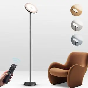 OHLUX Floor Lamps for Living Room, Bright LED Standing Lamp with Remote, Modern Color Changing Tall Lamp with Stepless Dimming, 69" Corner Floor Lamp for Bedroom, Office, Black OHLUX Floor Lamps for Living Room, Bright LED Standing Lamp with Remote, Modern Color Changing Tall Lamp with Stepless Dimming, 69" Corner Floor Lamp for Bedroom, Office, Black