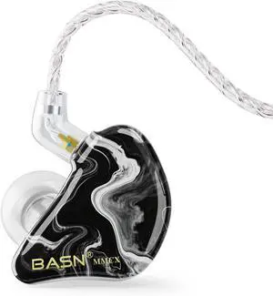 BASN Triple Driver in Ear Monitor Headphones for Musicians (Cosmic Black) | noise isolating earphones with iem case, memory foams and 2 detachable cables, for audio engineer musician studio stage BASN Triple Driver in Ear Monitor Headphones for Musicians (Cosmic Black) | noise isolating earphones with iem case, memory foams and 2 detachable cables, for audio engineer musician studio stage