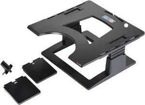 3M Adjustable Laptop Stand, Raise Screen Height to Reduce Neck Strain, 3" Height Adjustment, Large Platform for Docking Station, Non-Skid Base Keeps Laptop Secure, Cable Management, Black (LX500) 3M Adjustable Laptop Stand, Raise Screen Height to Reduce Neck Strain, 3" Height Adjustment, Large Platform for Docking Station, Non-Skid Base Keeps Laptop Secure, Cable Management, Black (LX500)