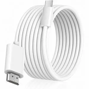 USB-C to HDMI Cable 6FT, 4K@60Hz Video Adapter for iPhone 17/16/15 Pro Max | Thunderbolt 4/3 Compatible; Supports MacBook Pro/Air, iPad Pro, Surface and Galaxy; Plug and Play for Home Office and More. USB-C to HDMI Cable 6FT, 4K@60Hz Video Adapter for iPhone 17/16/15 Pro Max | Thunderbolt 4/3 Compatible; Supports MacBook Pro/Air, iPad Pro, Surface and Galaxy; Plug and Play for Home Office and More.