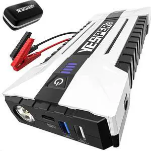 YESPER Battery Jump Starter Portable, 3000A Booster Pack Jump Box for 12V Car (Up to 10L Gas/8L Diesel Engine), Jumper Cables with DSLI Safe Tech, PD 15W Fast Charge & DC 15V Port YESPER Battery Jump Starter Portable, 3000A Booster Pack Jump Box for 12V Car (Up to 10L Gas/8L Diesel Engine), Jumper Cables with DSLI Safe Tech, PD 15W Fast Charge & DC 15V Port