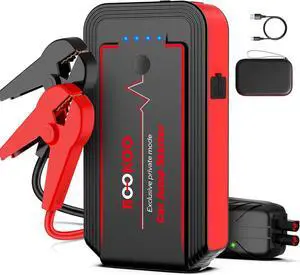 BOOKOO H9 4500A 12V Jump Starter for Car Boat Lawnmower | For 10L Gas - 8L Diesel Engines - 2 USB Outputs QC 3.0 - 140W DC Output - 3 Modes LED Lights - 10 BMS Protections BOOKOO H9 4500A 12V Jump Starter for Car Boat Lawnmower | For 10L Gas - 8L Diesel Engines - 2 USB Outputs QC 3.0 - 140W DC Output - 3 Modes LED Lights - 10 BMS Protections