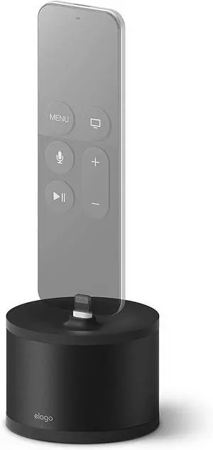 elago D Stand Charging Station for Apple TV Remote, iPhone, AirPods | Cable Required, Premium Aluminum, Charging Dock Compatible with Apple Devices, Apple Mouse, Apple TV Remote, cable management elago D Stand Charging Station for Apple TV Remote, iPhone, AirPods | Cable Required, Premium Aluminum, Charging Dock Compatible with Apple Devices, Apple Mouse, Apple TV Remote, cable management