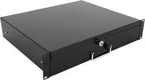 2U Rack Drawer Server Cabinet Case 19 Inch Rack Mount DJ Locking Rack Network Rack Deep Drawer with Key, with Rear Pass-Through Holes for Routing Cables(2U) 2U Rack Drawer Server Cabinet Case 19 Inch Rack Mount DJ Locking Rack Network Rack Deep Drawer with Key, with Rear Pass-Through Holes for Routing Cables(2U)