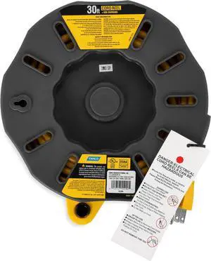 Camco 30-Ft 10 Amp RV Extension Cord Reel - Rated for 125V / 1,250W - Features 4 125V Electrical Outlets & 2 USB Ports - Includes On/Off Switch & Built-in Circuit Breaker (55290) Camco 30-Ft 10 Amp RV Extension Cord Reel - Rated for 125V / 1,250W - Features 4 125V Electrical Outlets & 2 USB Ports - Includes On/Off Switch & Built-in Circuit Breaker (55290)