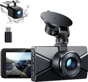 WOLFANG Dash Cam Front and Rear 2.5K, Dashcam with 3.0" LCD Display, Super Night Vision, Loop Recording, G-Sensor, 170 Wide Angle HDR, Parking Guard, 32G Micro SD Card and Card Reader Included WOLFANG Dash Cam Front and Rear 2.5K, Dashcam with 3.0" LCD Display, Super Night Vision, Loop Recording, G-Sensor, 170 Wide Angle HDR, Parking Guard, 32G Micro SD Card and Card Reader Included