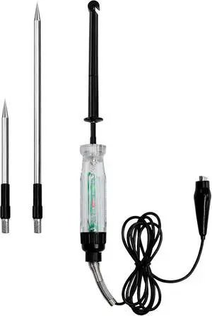 ALLOSUN Automotive Wire Piercing DC Voltage Circuit 6V / 12V Hook Probe Tester 59 Inch Cord with LED & Buzzer Indicator ALLOSUN Automotive Wire Piercing DC Voltage Circuit 6V / 12V Hook Probe Tester 59 Inch Cord with LED & Buzzer Indicator