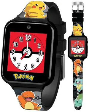 Pokémon Interactive Kids Smartwatch Touchscreen Watch with Games, Camera, Voice Recorder, Step Tracker, Alarm & Timer 10 Pokémon Watch Faces, USB Rechargeable Fits Wrists 5.5" to 8" Pokémon Interactive Kids Smartwatch Touchscreen Watch with Games, Camera, Voice Recorder, Step Tracker, Alarm & Timer 10 Pokémon Watch Faces, USB Rechargeable Fits Wrists 5.5" to 8"