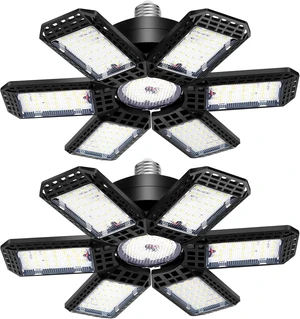 AUDLES Garage Lights 2 Pack, Garage Lights Ceiling LED 20000LM 6500K AUDLES Garage Lights 2 Pack, Garage Lights Ceiling LED 20000LM 6500K