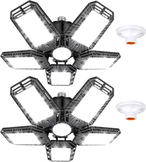 Luyata LED Garage Lights 2 Pack, 180W 18000LM 6500K Ceiling LED Shop Light Luyata LED Garage Lights 2 Pack, 180W 18000LM 6500K Ceiling LED Shop Light