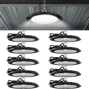 Sunco 10 Pack UFO LED High Bay Lights, Plug & Play, 150W, 19500LM, 5000K Sunco 10 Pack UFO LED High Bay Lights, Plug & Play, 150W, 19500LM, 5000K