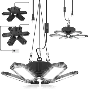 SEOBIOG 2 Pack Plug in Garage Light, 20000LM Shop Light Bay Lighting 6500K SEOBIOG 2 Pack Plug in Garage Light, 20000LM Shop Light Bay Lighting 6500K