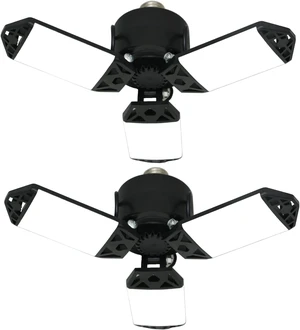 2Pack 80W LED Garage Light, 8000 Lumen Ceiling Lights with 3 Adjustable Panels, 6500K Daylight Light Bulb Fixture LED Lights for Garage, E26/E27 LED Shop Lights, Attic Workshop LED Bay Light 2Pack 80W LED Garage Light, 8000 Lumen Ceiling Lights with 3 Adjustable Panels, 6500K Daylight Light Bulb Fixture LED Lights for Garage, E26/E27 LED Shop Lights, Attic Workshop LED Bay Light