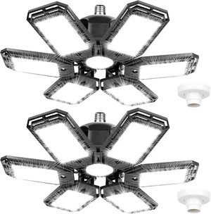 Luyata 2 Pack LED Garage Lights, 200W 20000LM 6500K Ceiling Light Fixtures Luyata 2 Pack LED Garage Lights, 200W 20000LM 6500K Ceiling Light Fixtures