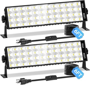 11000LM Shop Light Plug in with Switch, IP66 Bay Light for Garage Workbench 11000LM Shop Light Plug in with Switch, IP66 Bay Light for Garage Workbench