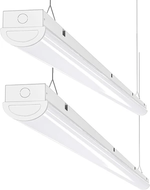 ANTLUX 110W LED Shop Light 8FT Linear Strip Lights Linkable, 12000 Lumens, 5000K, 8 Foot Garage Lights, Surface Mount and Hanging Ceiling Lighting Fixture, 2 Pack ANTLUX 110W LED Shop Light 8FT Linear Strip Lights Linkable, 12000 Lumens, 5000K, 8 Foot Garage Lights, Surface Mount and Hanging Ceiling Lighting Fixture, 2 Pack