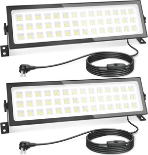 2 Pack Linkable LED Shop Lights, 100W 15000LM Garage Light 6000K 2 Pack Linkable LED Shop Lights, 100W 15000LM Garage Light 6000K