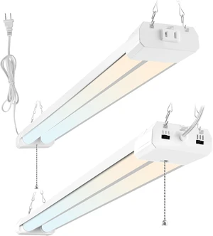 Hlite LED Shop Lights 4FT with Reflector,5500LM,3 Power Level&3CCT,2 Pack Hlite LED Shop Lights 4FT with Reflector,5500LM,3 Power Level&3CCT,2 Pack