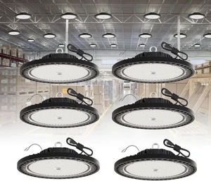 200W UFO High Bay LED Shop Lights, 6 Pack, 29000 LM, 5000K, AC110-277V 200W UFO High Bay LED Shop Lights, 6 Pack, 29000 LM, 5000K, AC110-277V