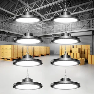ONLYLUX 300W Super Bright UFO LED High Bay Lights 8 Pack 6000K 45000lm ONLYLUX 300W Super Bright UFO LED High Bay Lights 8 Pack 6000K 45000lm