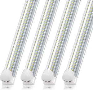 SZSKYING 25 Pack 8FT LED Shop Lights, 72W 7200LM 6500K, Daylight White, T8 Integrated LED Fixture, V-Shape, High Output, Clear Cover, Linkable LED Garage Shop Ceiling Tube Lights. SZSKYING 25 Pack 8FT LED Shop Lights, 72W 7200LM 6500K, Daylight White, T8 Integrated LED Fixture, V-Shape, High Output, Clear Cover, Linkable LED Garage Shop Ceiling Tube Lights.