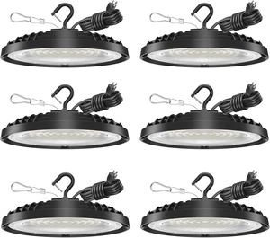 200W UFO LED High Bay Light, 28,000LM, 5000K 120VAC ETL Listed, 6 Pack 200W UFO LED High Bay Light, 28,000LM, 5000K 120VAC ETL Listed, 6 Pack