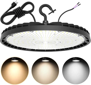 UFO LED High Bay Light 150W 120W 90W Adjustable High Bay LED Shop Lights 4500K 5000K 5700K Tunable 0-10V Dimmable for Warehouse Garage ETL Listed AC100-277V UFO LED High Bay Light 150W 120W 90W Adjustable High Bay LED Shop Lights 4500K 5000K 5700K Tunable 0-10V Dimmable for Warehouse Garage ETL Listed AC100-277V
