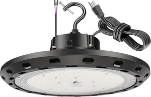 UFO LED High Bay Light 240W 5000K 0-10V Dimmable 36000LM High Bay LED Shop Lights with US Plug IP65 ETL Listed 1000W HID/HPS Replacement UFO Lights for Shop Warehouse Garage Gym UFO LED High Bay Light 240W 5000K 0-10V Dimmable 36000LM High Bay LED Shop Lights with US Plug IP65 ETL Listed 1000W HID/HPS Replacement UFO Lights for Shop Warehouse Garage Gym