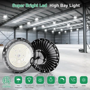 UFO LED High Bay Light 240W 5000K 0-10V Dimmable 36000LM High Bay LED Shop Lights 240w with US Plug IP65 ETL Listed 1000W HID/HPS Replacement UFO Lights for Shop Warehouse Garage Gym 4 Pack UFO LED High Bay Light 240W 5000K 0-10V Dimmable 36000LM High Bay LED Shop Lights 240w with US Plug IP65 ETL Listed 1000W HID/HPS Replacement UFO Lights for Shop Warehouse Garage Gym 4 Pack