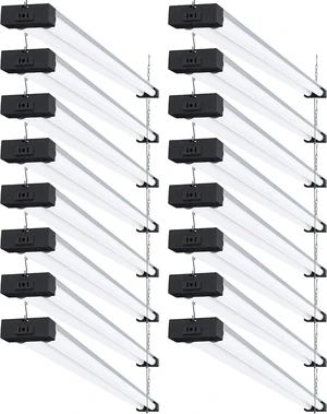 Sunco 16 Pack LED Shop Lights 4FT, 40W=260W, Industrial Bright, Linkable Sunco 16 Pack LED Shop Lights 4FT, 40W=260W, Industrial Bright, Linkable
