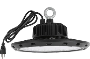 Q QINGCHEN UFO High Bay LED Light 100W 5000K White with US Plug 5 ft Cable LED Warehouse Light, High Bay Shop Light Fixtures for Factory Garage Gym Q QINGCHEN UFO High Bay LED Light 100W 5000K White with US Plug 5 ft Cable LED Warehouse Light, High Bay Shop Light Fixtures for Factory Garage Gym