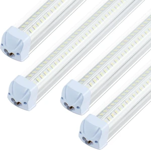4PCS 4FT LED Shop Lights 60W 9600LM 6500K T8 V-Shape Plug and Play Linkable 4PCS 4FT LED Shop Lights 60W 9600LM 6500K T8 V-Shape Plug and Play Linkable