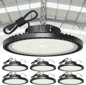6 Pack UFO LED High Bay Light 150W 22500LM 5000K Super Bright 6 Pack UFO LED High Bay Light 150W 22500LM 5000K Super Bright