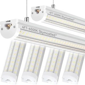 Skymoatled T12 4FT LED Shop Lights Garage Lights,65W 6500K 10400LM White Light,Super Bright,Hanging/Surface Mount,Plug and Play,Linkable Commercial Bay Lighting for Warehouse Workshop Basement,6Pack Skymoatled T12 4FT LED Shop Lights Garage Lights,65W 6500K 10400LM White Light,Super Bright,Hanging/Surface Mount,Plug and Play,Linkable Commercial Bay Lighting for Warehouse Workshop Basement,6Pack