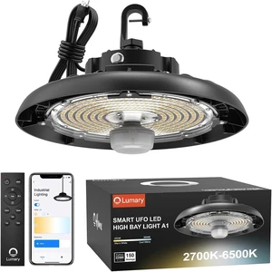 Lumary Smart UFO Led High Bay Light, 2700K-6500K Dimmable Shop Light, 150W Lumary Smart UFO Led High Bay Light, 2700K-6500K Dimmable Shop Light, 150W