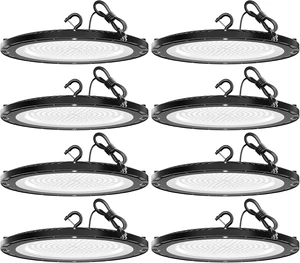 lvsdak UFO LED High Bay Lights 200W 5000K High Bay LED Shop Lights 8Pack lvsdak UFO LED High Bay Lights 200W 5000K High Bay LED Shop Lights 8Pack