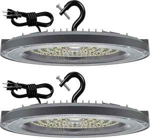 THELUX 2Pack High Bay Led Shop Lights 200W 5000K 28000lm(Equiv.800WMH/HPS), Led High Bay Light with US Plug&5Ft Cable for Commercial Lighting Warehouse,Garage,Gym,Workshop,Barn etc. THELUX 2Pack High Bay Led Shop Lights 200W 5000K 28000lm(Equiv.800WMH/HPS), Led High Bay Light with US Plug&5Ft Cable for Commercial Lighting Warehouse,Garage,Gym,Workshop,Barn etc.
