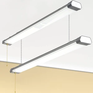 120W LED Shop Light Linkable, 15600 LM 5000K Linear High Bay/Low Bay Lighting Fixture 120V with US Plug Cable, Pull Chain for Garage Workshops Basements Hanging or FlushMount - 2 Pack ETL Listed 120W LED Shop Light Linkable, 15600 LM 5000K Linear High Bay/Low Bay Lighting Fixture 120V with US Plug Cable, Pull Chain for Garage Workshops Basements Hanging or FlushMount - 2 Pack ETL Listed