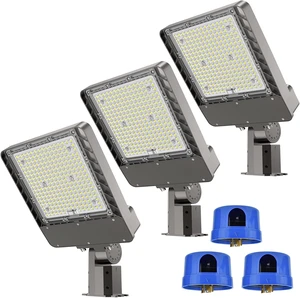 AIKVSXER 300W LED Parking Lot Light Dusk to Dawn Photocell 6000K 75000LM AIKVSXER 300W LED Parking Lot Light Dusk to Dawn Photocell 6000K 75000LM
