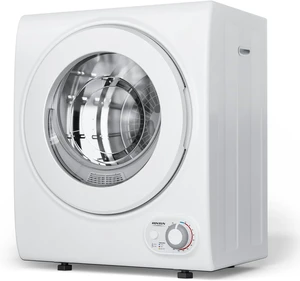 ROVSUN 110V Portable Clothes Dryer, High End Laundry Front Load Tumble Dryer Machine with Stainless Steel Tub & Simple Control Knob for Apartment, Dorm-850W, White ROVSUN 110V Portable Clothes Dryer, High End Laundry Front Load Tumble Dryer Machine with Stainless Steel Tub & Simple Control Knob for Apartment, Dorm-850W, White