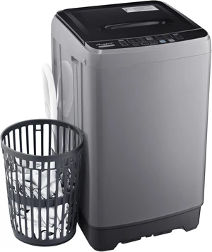 Anypro 17.8LBS Portable Washing Machine, Full Automatic Clothes Washer and Spinner Combo with 10 Programs & 8 Water Levels, Laundry Wash Spin Dryer for Apartment RV Dorm Home, Grey Anypro 17.8LBS Portable Washing Machine, Full Automatic Clothes Washer and Spinner Combo with 10 Programs & 8 Water Levels, Laundry Wash Spin Dryer for Apartment RV Dorm Home, Grey