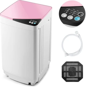 Casart Washing Machine Portable Washer W/ 7.7 Lbs Weight Capacity Washer and Dryer Full Automatic Washing Machine (Pink&White) Casart Washing Machine Portable Washer W/ 7.7 Lbs Weight Capacity Washer and Dryer Full Automatic Washing Machine (Pink&White)